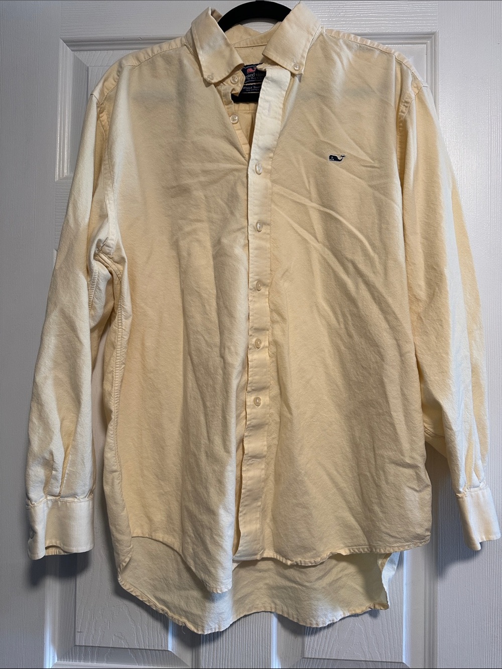 Vineyard Vines Men's Light Yellow Button-Down Shirt